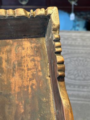 A Chinese Huanghuali wood coffin-shaped offering box and cover with mountainous landscape design, 17/18th C. — photo 31