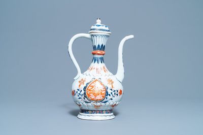 A Chinese Imari-style Islamic market 'aftaba' ewer, Kangxi