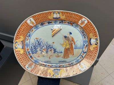 A Chinese Imari-style 'Parasol Ladies' tureen and stand after Cornelis Pronk, Qianlong, ca. 1740 — photo 12