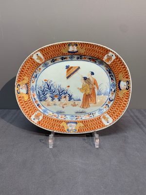 A Chinese Imari-style 'Parasol Ladies' tureen and stand after Cornelis Pronk, Qianlong, ca. 1740 — photo 9