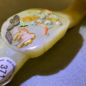 A Chinese inlaid hardstone ruyi sceptre, 19/20th C. — 照片 22