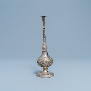 A Chinese inscribed Islamic market silver rosewater sprinkler, 18th C. — photo 5
