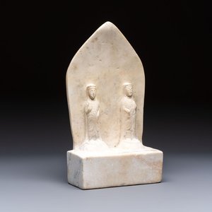 A Chinese inscribed marble stele, Northern Wei style, 20th C. — photo 1