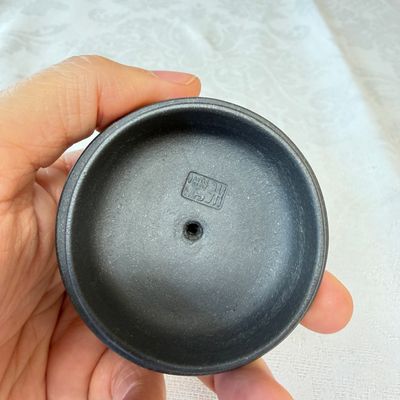 A Chinese inscribed Yixing stoneware teapot with a buffalo finial — photo 16