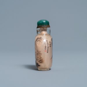 A Chinese inside-painted crystal snuff bottle with the doctor Li Shizhen, signed Zhang Rucai, dated 1978 — 照片 4