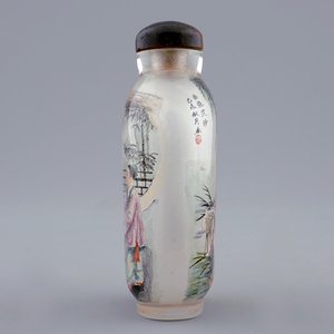A Chinese inside-painted glass snuff bottle, 19/20th C. — 照片 4