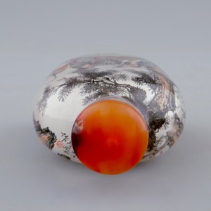 A Chinese inside-painted glass snuff bottle, 19/20th C. — photo 6