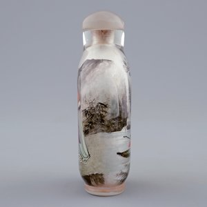 A Chinese inside-painted glass snuff bottle, 20th C. — photo 4