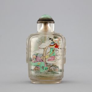 A Chinese inside-painted glass snuff bottle, 20th C. — foto 2