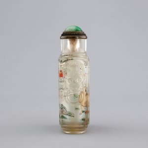 A Chinese inside-painted glass snuff bottle, 20th C. — foto 3