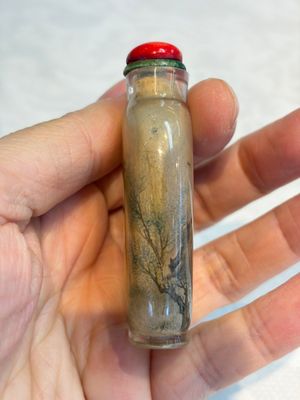 A Chinese inside-painted glass snuff bottle with insects, signed Bi Rongjiu 畢榮九, dated 1899 — photo 4