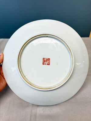 A Chinese iron-red and grisaille-decorated dish — foto 5