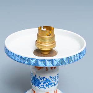 A Chinese iron red and overglaze blue eggshell porcelain 'dragon' lantern, Republic — 照片 11