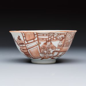 A Chinese iron-red-decorated bowl with narrative design — foto 5