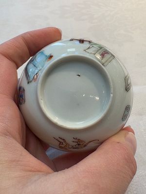 A Chinese iron-red-decorated 'boy and buffalo' cup and saucer and a famille rose 'Xi Xiang Ji' cup and saucer, Qianlong — photo 18