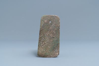 A Chinese jade axe, Warring States period or later