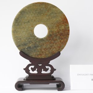 A Chinese jade bi disc, Warring States period or later — 照片 8