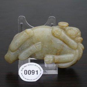 A Chinese jade group of a boy on a buffalo, 18/19th C. — photo 10