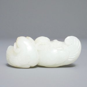 A Chinese jade group of two ducks, 19/20th C. — 照片 12