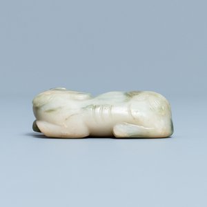 A Chinese jadeite model of a dog, 19/20th C. — 照片 11