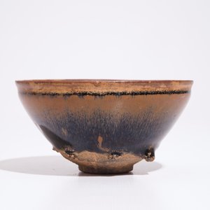 A Chinese Jian black and brown glazed hare's fur tea bowl, Song — 照片 7