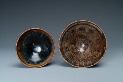 A Chinese 'Jizhou' bowl and a hare's fur bowl, Song or Jin