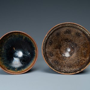 A Chinese 'Jizhou' bowl and a hare's fur bowl, Song or Jin — photo 1