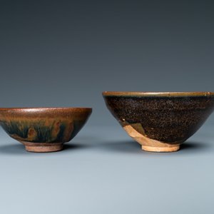 A Chinese 'Jizhou' bowl and a hare's fur bowl, Song or Jin — photo 4