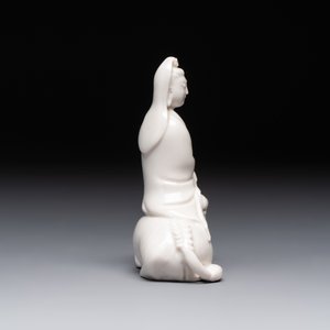 A Chinese 'jun' bowl and a Dehua blanc de Chine group with Guanyin, Ming/Qing — photo 5