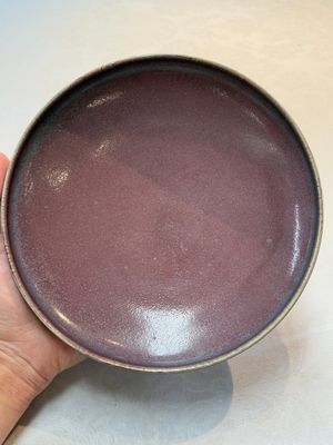 A Chinese 'jun' plate, Ming or later — photo 1