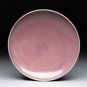A Chinese 'jun' plate, Ming or later — photo 1
