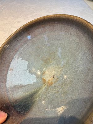 A Chinese Jun-type flambé-glazed tripod censer and a Junyao blue-glazed bowl, 19/20th C. — photo 7