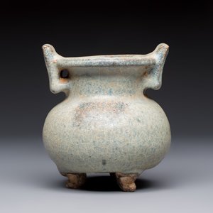 A Chinese junyao tripod censer with handles, Jin/Yuan — 照片 2