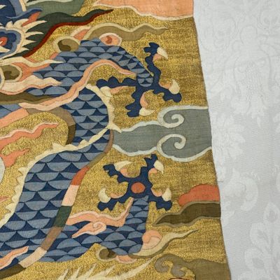 A Chinese kesi 'Deer, Crane and Dragon' panel — photo 14