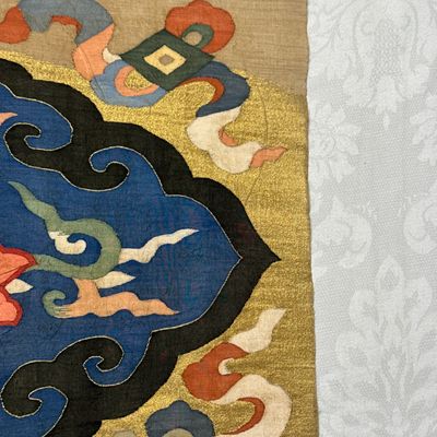 A Chinese kesi 'Deer, Crane and Dragon' panel — photo 17
