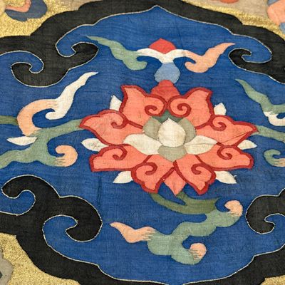 A Chinese kesi 'Deer, Crane and Dragon' panel — photo 18