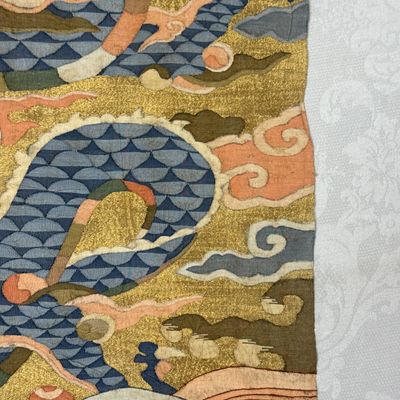 A Chinese kesi 'Deer, Crane and Dragon' panel — photo 30