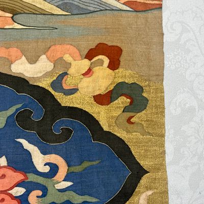 A Chinese kesi 'Deer, Crane and Dragon' panel — photo 32