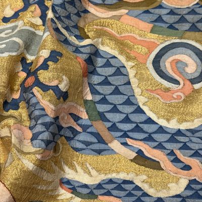 A Chinese kesi 'Deer, Crane and Dragon' panel — photo 37