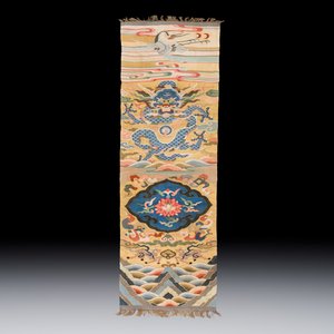 A Chinese kesi 'Deer, Crane and Dragon' panel — photo 2