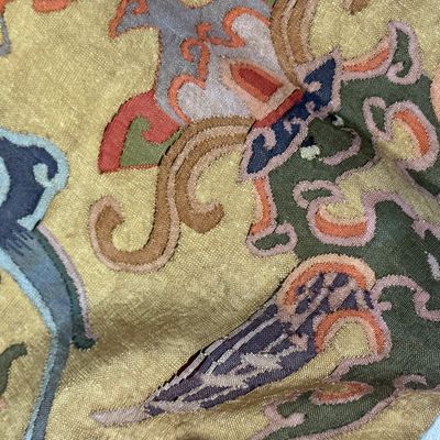A Chinese kesi panel with floral design — photo 13