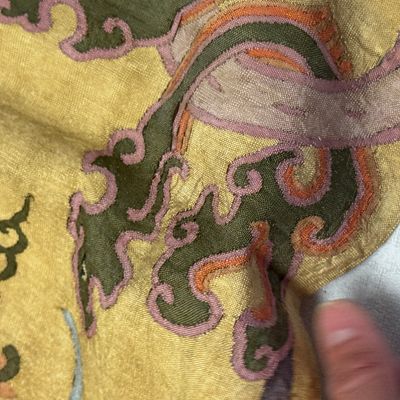 A Chinese kesi panel with floral design — photo 14