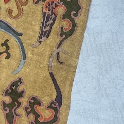 A Chinese kesi panel with floral design — photo 5