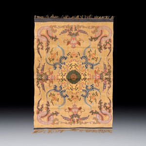A Chinese kesi panel with floral design — photo 1