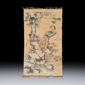A Chinese kesi 'Phoenixes and Birds' panel — photo 2