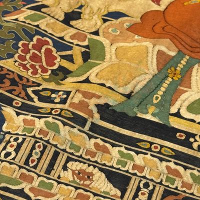 A Chinese kesi silk 'Bodhisattva Samantabhadra' thangka — 照片 11