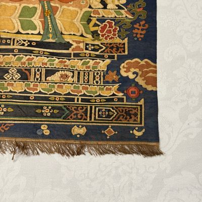 A Chinese kesi silk 'Bodhisattva Samantabhadra' thangka — 照片 14