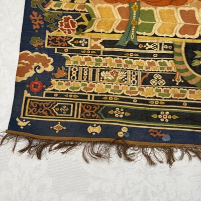 A Chinese kesi silk 'Bodhisattva Samantabhadra' thangka — 照片 16