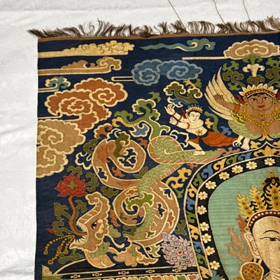 A Chinese kesi silk 'Bodhisattva Samantabhadra' thangka — 照片 18