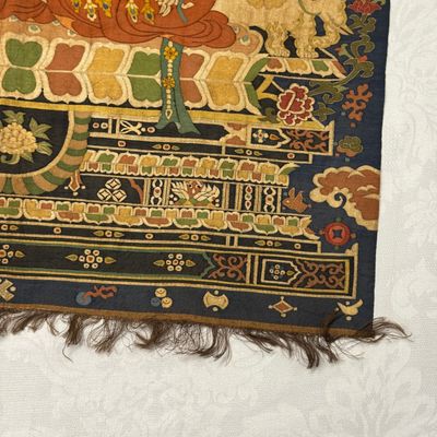 A Chinese kesi silk 'Bodhisattva Samantabhadra' thangka — 照片 2